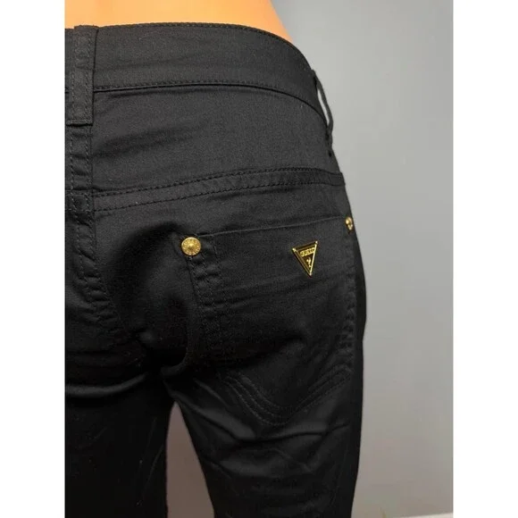 Guess Women’s Jet Black Shorts Size 26 NWT Stretch Casual Summer Dressy A996 NEW - Picture 4 of 9
